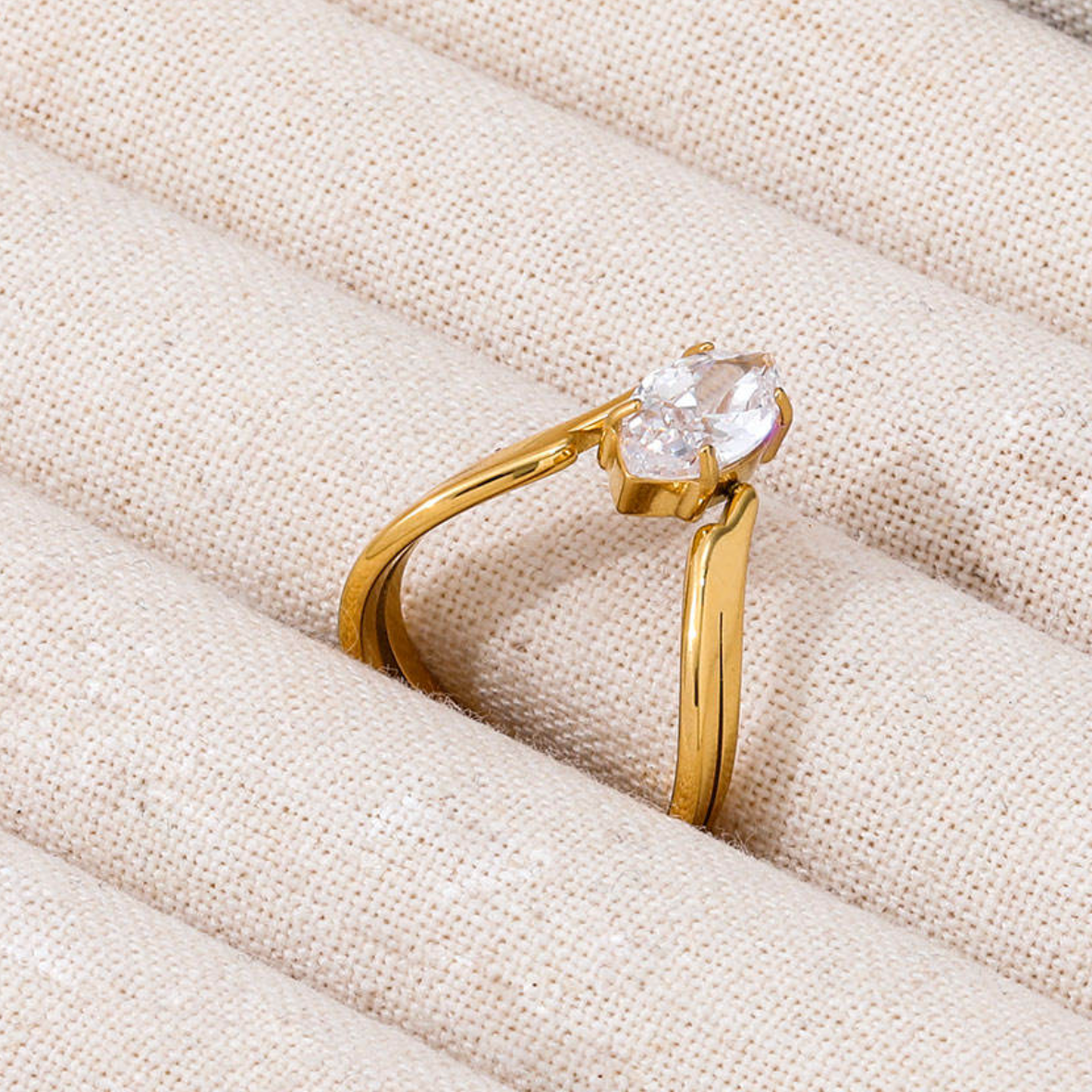 Sovereign Marquise Split-Band Ring