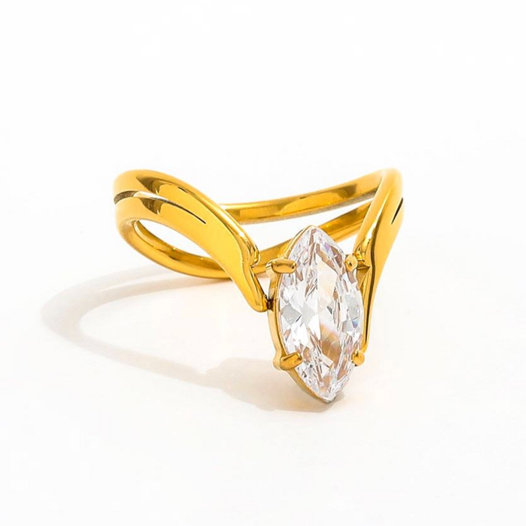 Sovereign Marquise Split-Band Ring