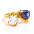 Riviera Sapphire Toi et Moi Ring