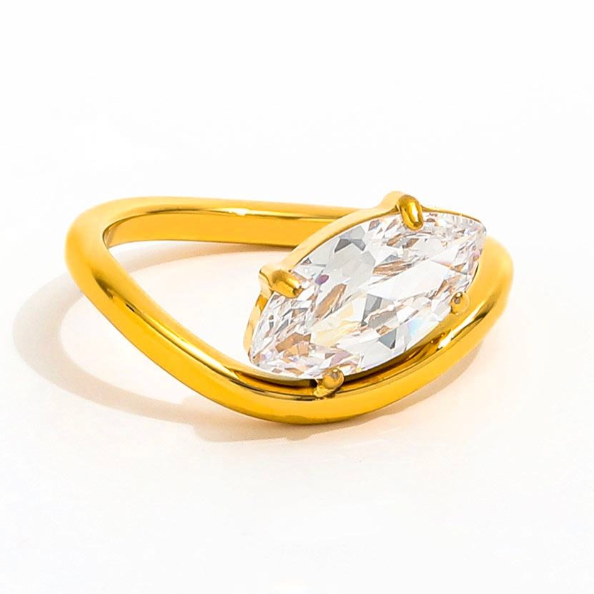 Horizon Marquise East-West Ring