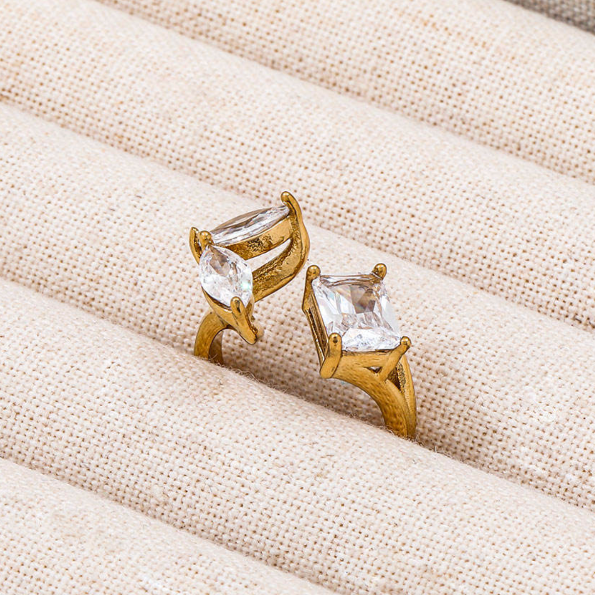 Elements Geometric Open Cuff Ring