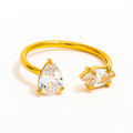 Aura Open Teardrop & Marquise Ring